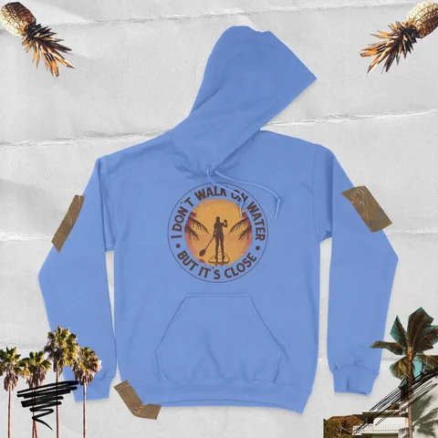 Blue hoodie (i dont walk on water) image